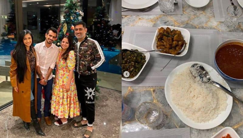MS Dhoni and Sakshi host dinner party for Yuzvendra Chahal and Dhanashree in Dubai spb