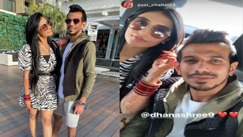 Pictures Yuzvendra Chahal, Dhanashree Verma enjoy dinner with MS Dhoni, Sakshi-ayh