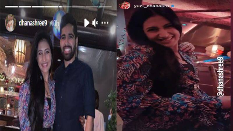 MS Dhoni, Sakshi hosts new married Yazvendra Chahal, DhanaSree Verma  party in Dubai CRA