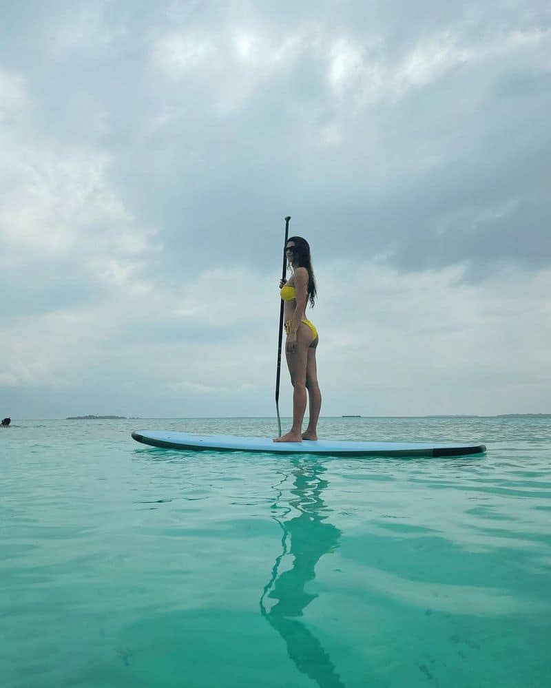 disha patani latest yellow bikini photos shake social media arj