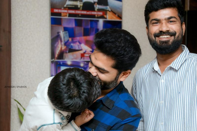 Actor Simbu played with baby boy photos going viral