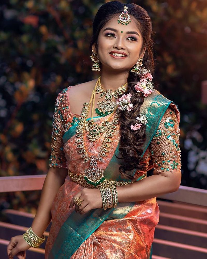 chithi 2 serial actress venba traditional saree photos