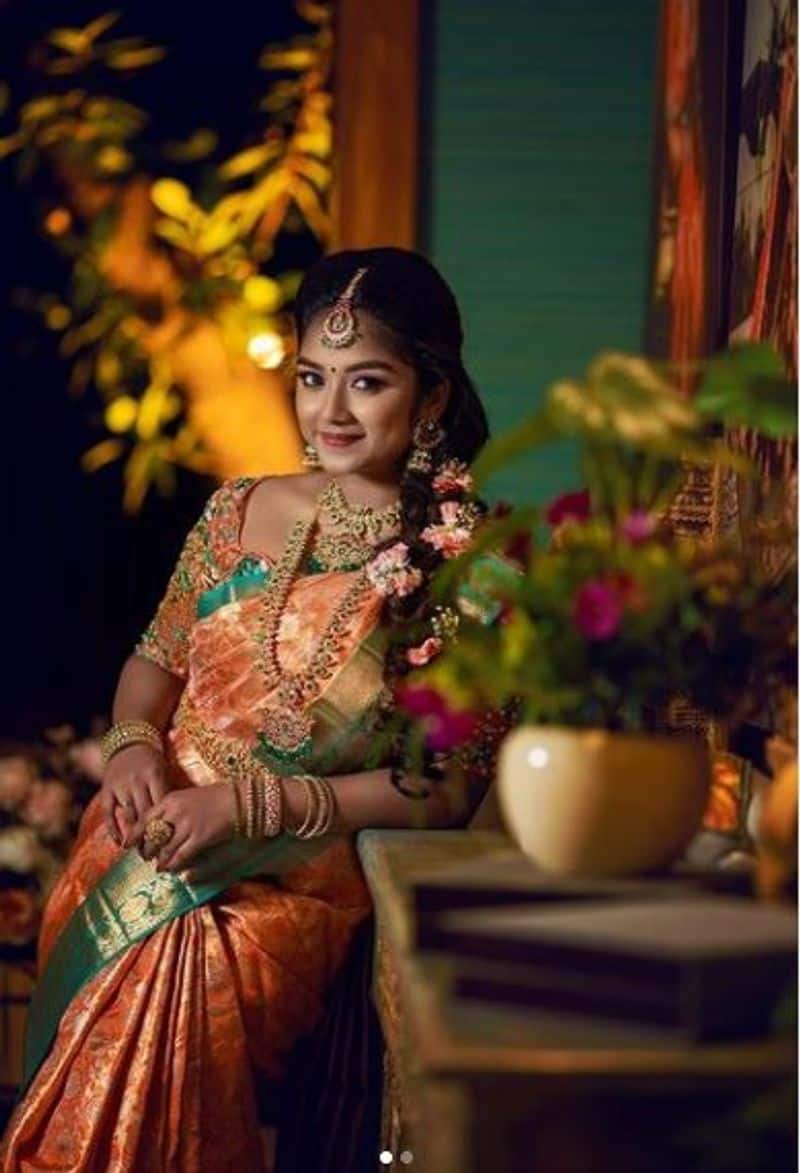 chithi 2 serial actress venba traditional saree photos