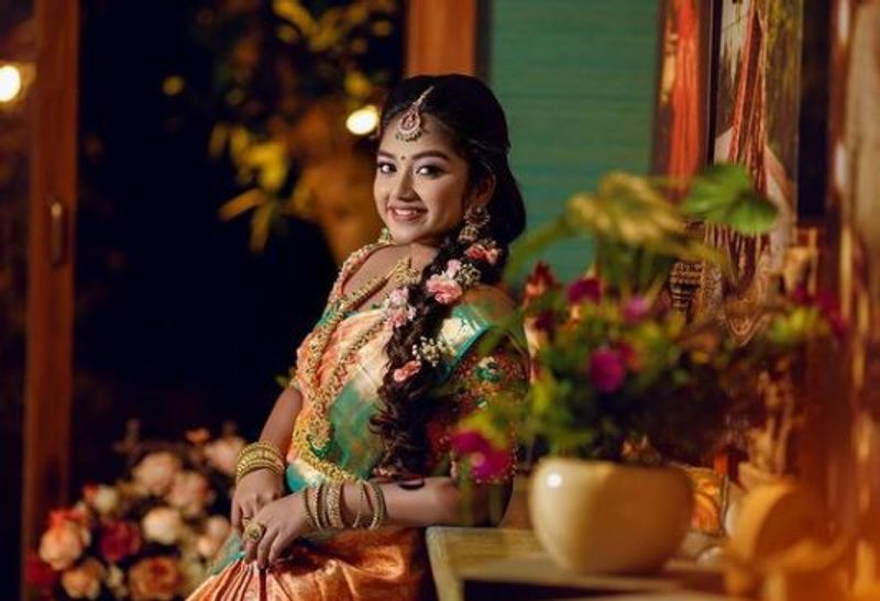 chithi 2 serial actress venba traditional saree photos