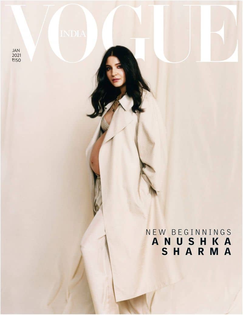 Anushka Sharma flaunts baby bump on fashion magazine s latest cover mah