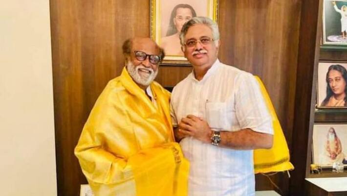 Superstar Rajinikanth congratulates Arjuna Murthy on starting a new party Superstar Rajinikanth congratulates Arjuna Murthy on starting a new party