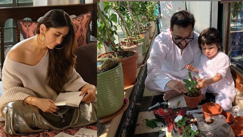 घर की बालकनी में करीना ने ढेर सारे गमलों में पौधे लगा रखा है। अक्सर सैफ बेटे तैमूर के साथ गार्डिंग करते दिखते हैं। लॉकडाउन में करीना ने सैफ-तैमूर की पौधा लगाते फोटोज शेयर की थी।