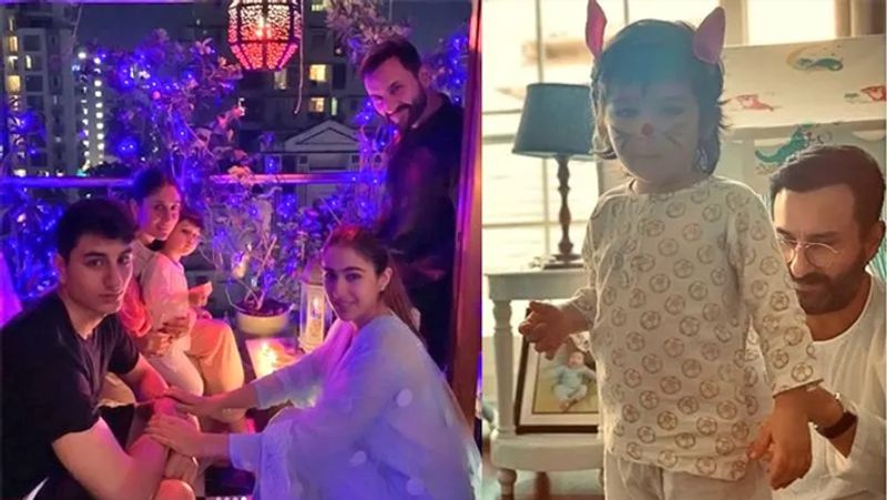 करीना के घर अक्सर सैफ की पहली पत्नी अमृता सिंह के बच्चे सारा अली खान और इब्राहिम अली खान आते रहते हैं। तैमूर भी पापा के साथ मस्ती करते रहते हैं।