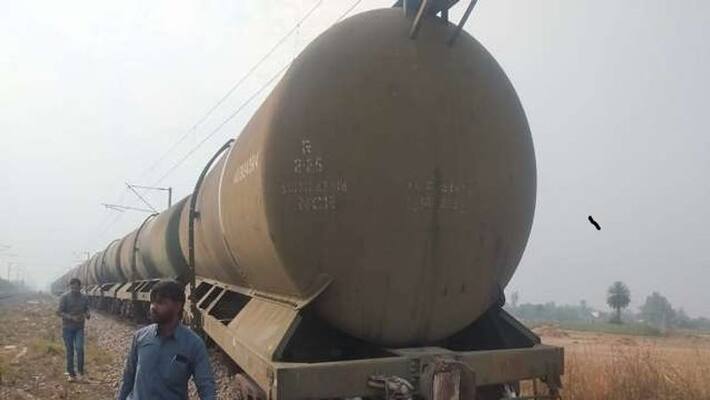Big rail accident averted in UP, diesel-petrol filled tanker asa Big rail accident averted in UP, diesel-petrol filled tanker asa