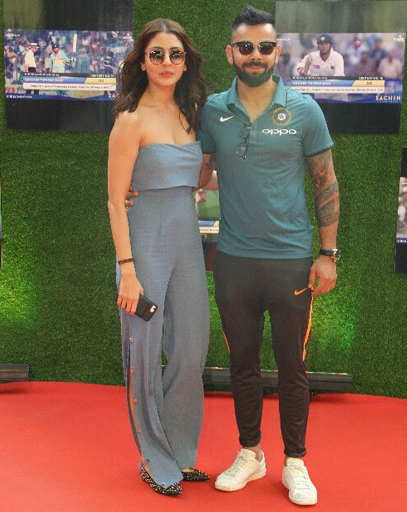 Their guide was with Anushka, and he was on the bike; someone looked at him and cheered, "He looks like Virat Kohli."