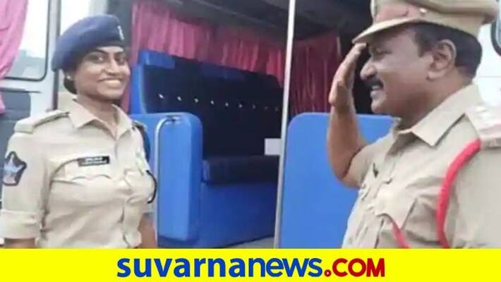 Andhra Pradesh Police shares wholesome post of cop father saluting DSP daughter garners praise from netizens pod Andhra Pradesh Police shares wholesome post of cop father saluting DSP daughter garners praise from netizens pod