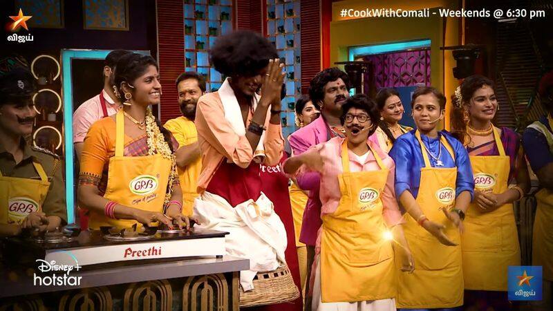 Actor Sivakarthikeyan participate Vijay TV Cook with Comali