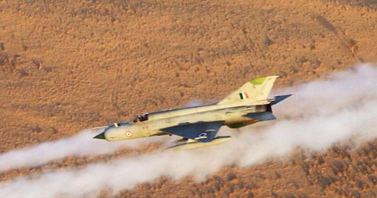 Iaf Mig 21 Bison Crashes In Rajasthan Pilot Safe