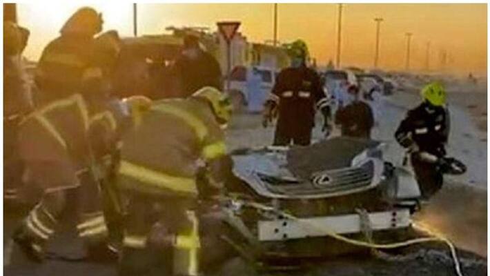 man killed in uae after his car rammed into a heavy truck man killed in uae after his car rammed into a heavy truck