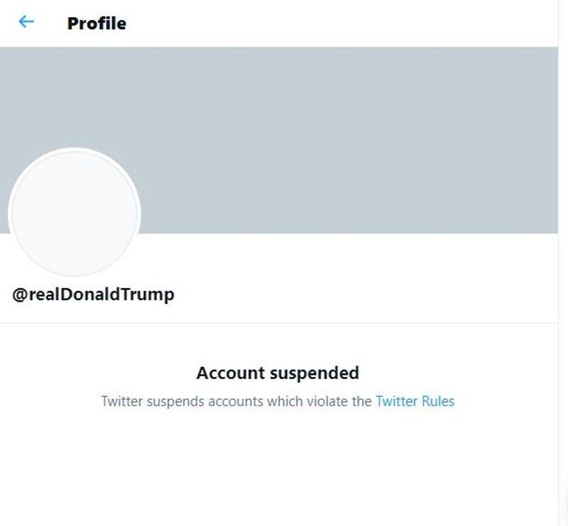donald trump permanantly banned from twitter us live updates