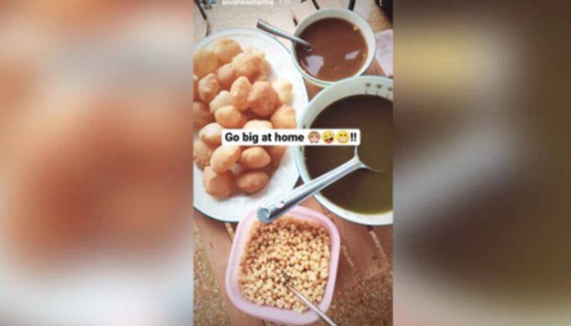 anushka sharma shares pictures of her favourite dishes