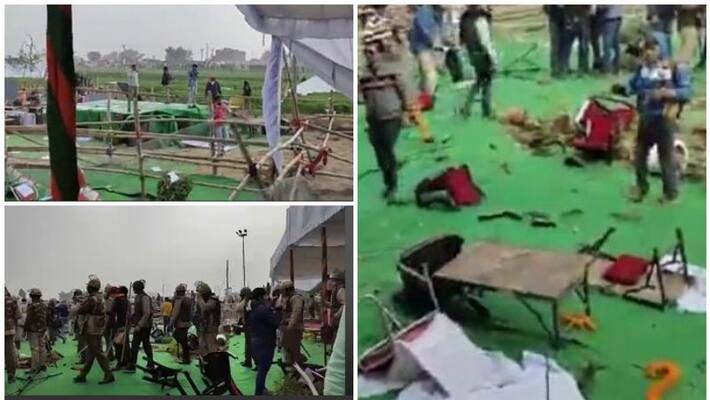 Khattar cops farmers protest, mob ransacks gathering venue-VPN Khattar cops farmers protest, mob ransacks gathering venue-VPN