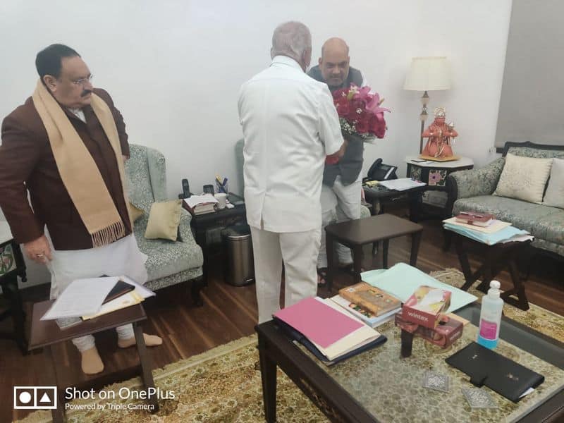 BS Yediyurappa Meeting Ends With BJP High command at New Delhi rbj