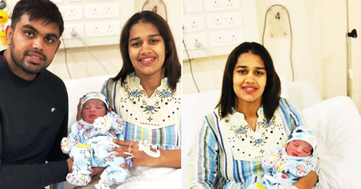 द गल गर ल बब त फ ग ट भ बन म ब ट और पत क स थ तस व र श यर करत ह ए द य ख शखबर Dangal Girl Babita Phogat Become Mother And Share Her Newborn Baby Pic Kpg