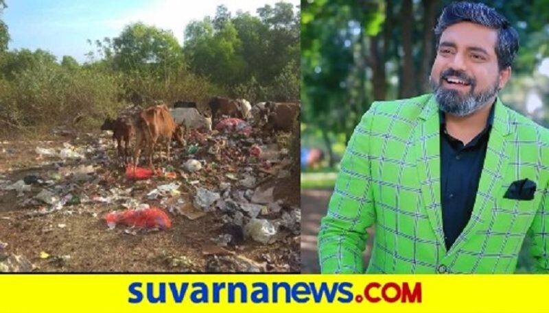 Kannada actor Aniruddha Jatkar disappointed with Bengaluru citizens in Garbage maintenance vcs