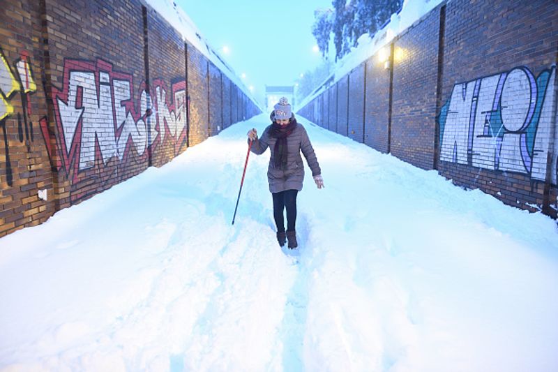 Storm filomena first time in fifty years Spain was covered in snow