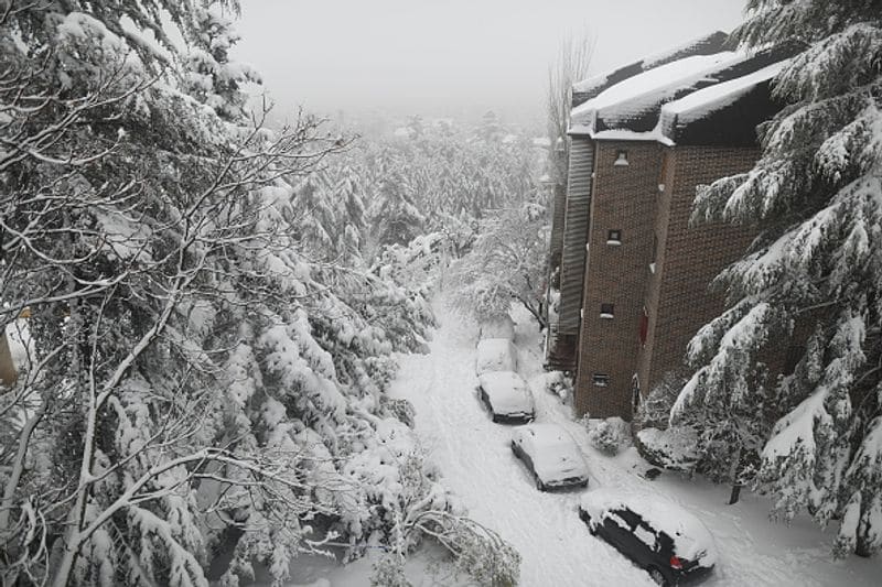 Storm filomena first time in fifty years Spain was covered in snow