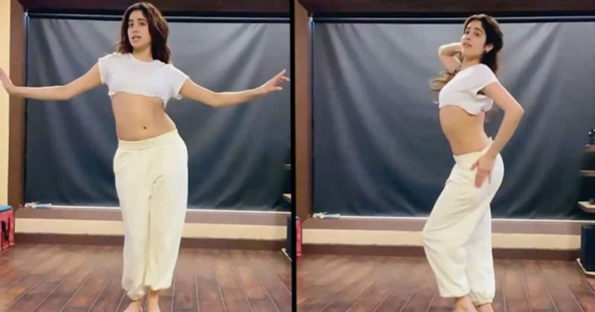 Janhvi Kapoor drops sexy belly dancing moves, dances to