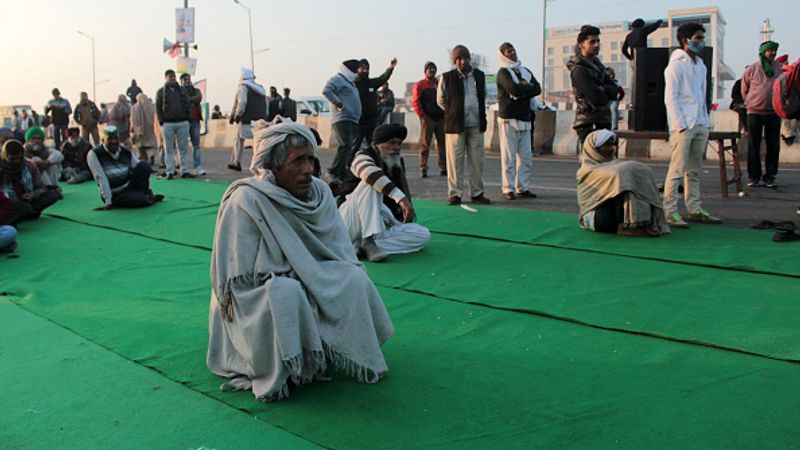 Farmers protest Farmers say they will not cooperate with the committee appointed by the Supreme Court