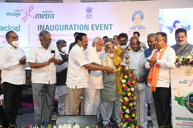 The 6.29-km elevated line will have five stations – Konanakunte Cross, Doddakallasandra, Vajrahalli, Thalaghattapura and Silk Institute. Regular commercial services began from 7 am on Friday.