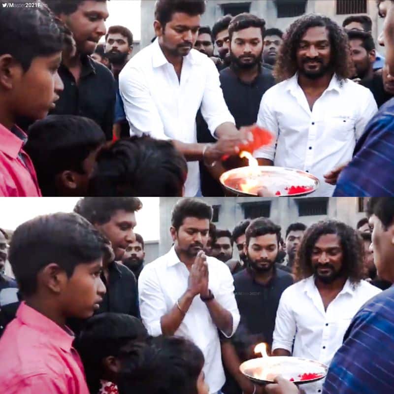 Pongal Special Thalapathy vijay Celebrate pongal with Master Team video going viral
