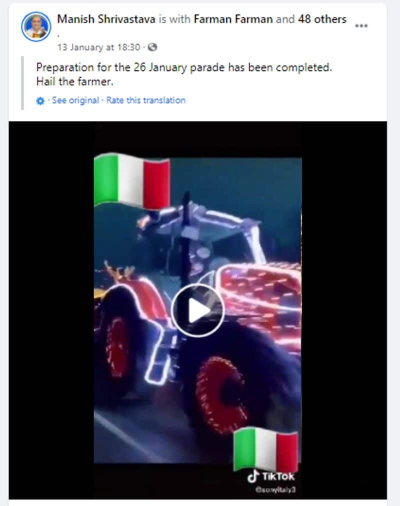 Truth behind viral video of farmers rehearsal for January 26 tractor rally