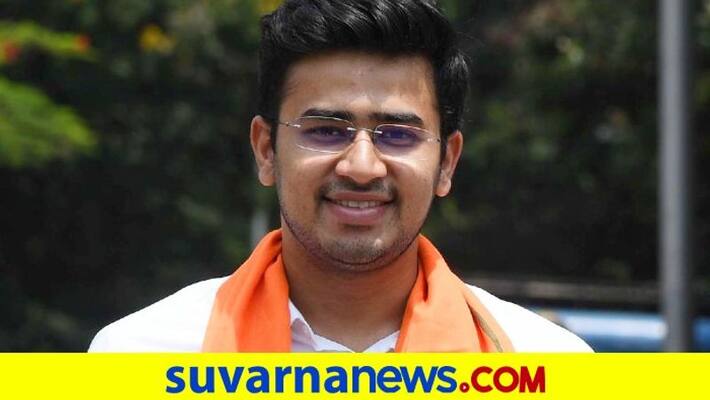 Bengaluru South BJP MP Tejasvi Surya Slams Congress grg Bengaluru South BJP MP Tejasvi Surya Slams Congress grg