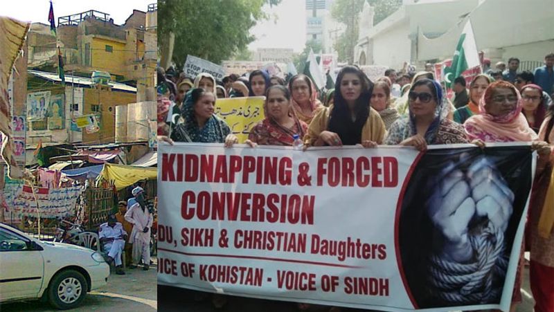 पाकिस्तान में अल्पसंख्यकों पर लगातार अत्याचार बढ़ते जा रहे हैं। न्यूज लांड्री ने 2 साल पहले एक रिपोर्ट प्रकाशित की थी। इसे अमेरिका में रहने वाली प्रो. शास्वती ने तैयारी की थी। इसका आधार हिंदू अमेरिकन फाउंडेशन की 74 पेज की रिपोर्ट को बनाया गया था। इसमें कहा गया बंटवारे के बाद पाकिस्तान में हिंदुओं की संख्या 15 प्रतिशत थी। जबकि बंटवारे के पहले 24 प्रतिशत। 1998 की जनगणना के हिसाब से पाकिस्तान में हिंदू सिर्फ 1.6 प्रतिशत बचे हैं। पाकिस्तान से हिंदुओं का पलायन लगातार जारी है।
(यह तस्वीर पुरान है, जो यहां चल रहे आंदोलन को दिखाती है)