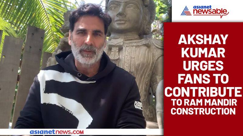 Here's how Akshay Kumar narrating a story about Ram Setu, urged people to contribute for temple construction