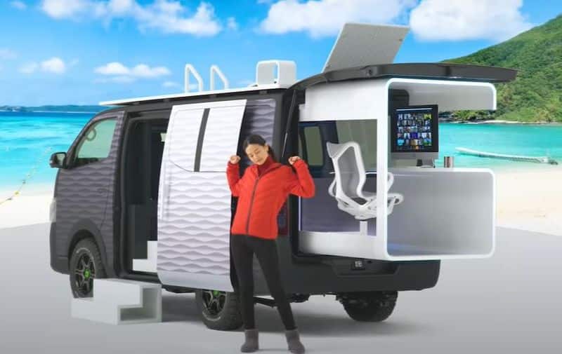Nissan caravan concept for work from home