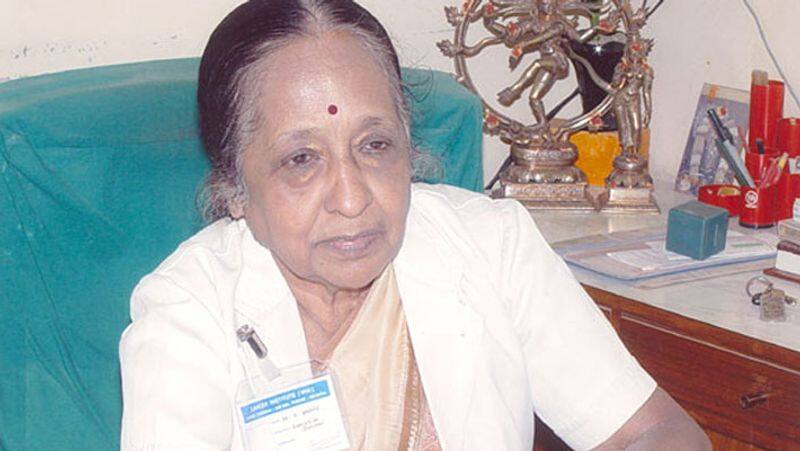 Cancer Institute Adyar Chairperson Dr shanta passes away