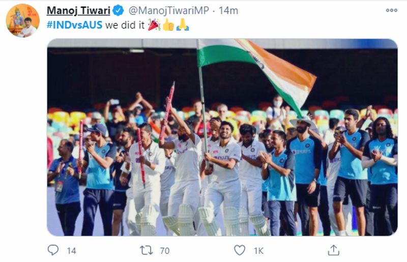 గబ్బా పరాజయం తర్వాత ఆస్ట్రేలియా కోచ్ జస్టిన్ లాంగర్ మాట్లాడుతూ... ‘మేం మంచి క్రికెట్ ఆడాం. కానీ వాళ్లు ఆడిన విధానం, వాళ్లు చూపించిన క్రమశిక్షణ అద్భుతం...