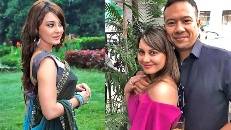 तलाकशुदा पति रयान थाम के साथ मिनिषा लांबा। 
