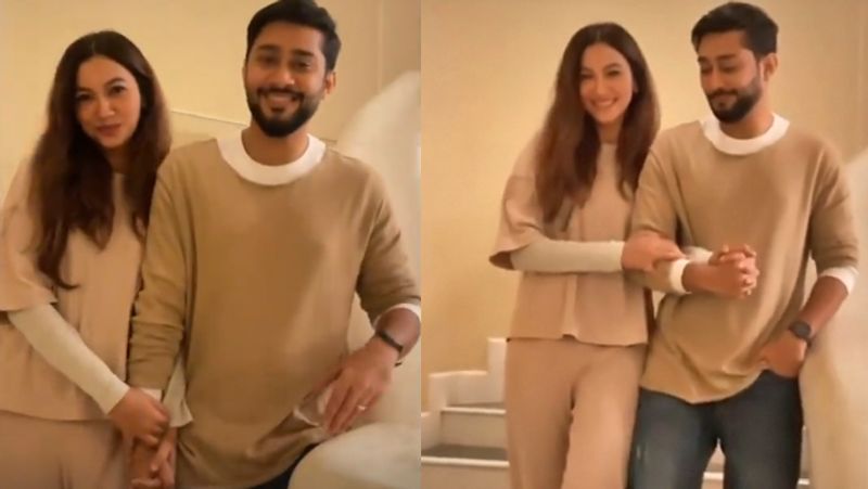 उदयपुर में पति जैद दरबार के साथ गौहर खान। 