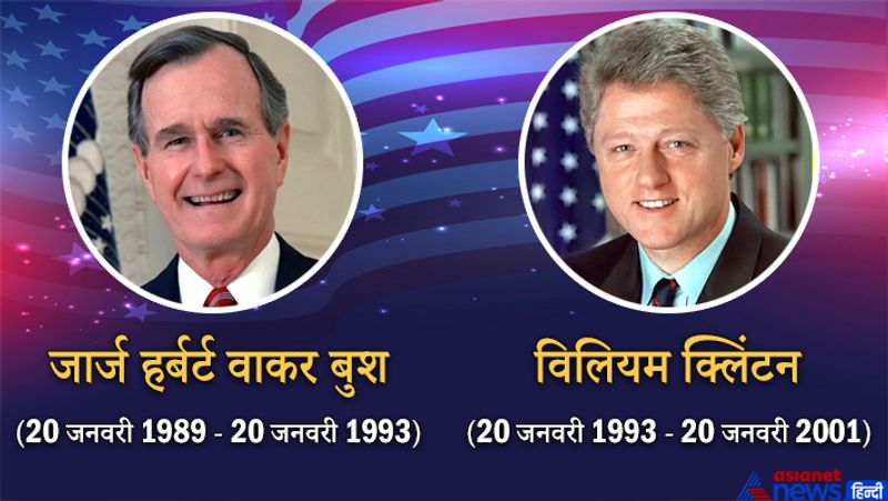 जार्ज हर्बर्ट वाकर बुश
कार्यकाल
जनवरी 20, 1989-जनवरी 20, 1993
विलियम क्लिंटन
कार्यकाल
जनवरी 20, 1993-जनवरी 20, 2001
