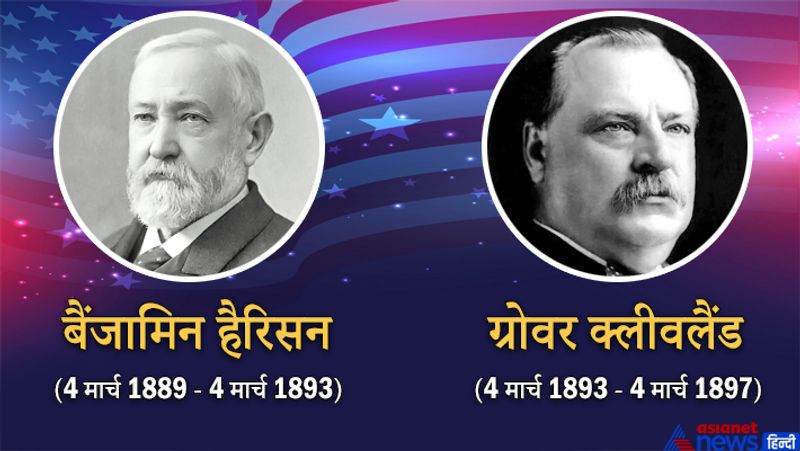 बैंजामिन हैरिसन
कार्यकाल
मार्च 4, 1889-मार्च 4, 1893
ग्रोवर क्लीवलैंड
कार्यकाल
मार्च 4, 1893-मार्च 4, 1897