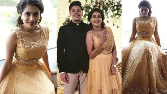 alina padikkal engagement dress viral alina padikkal engagement dress viral