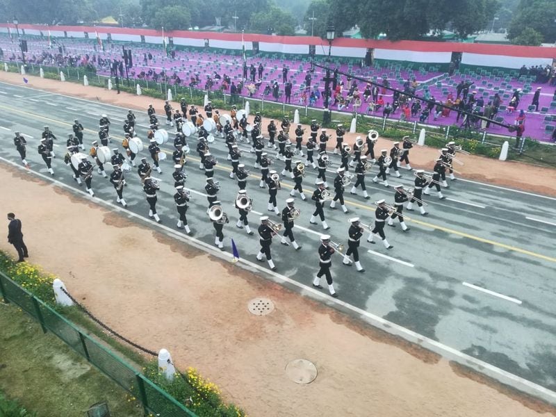 This year, Republic Day parade will begin from Vijay Chowk and end at National Stadium, covering a distance of just 3.3 km instead of 8.2 km. As per tradition, Republic Day parade begins from Rashtrapati Bhavan and ends at India Gate. 