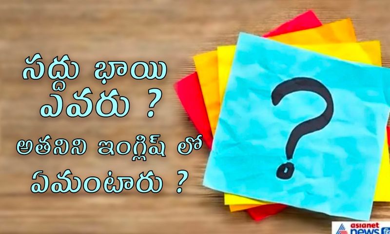 <p>జవాబు: Brother In law, సోదరి భర్తను లేదా మీ బావని సదుభాయ్ అని పిలుస్తారు.<br />
</p>