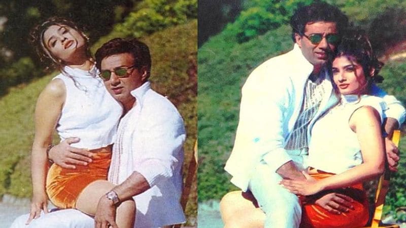 इसी दौरान उन्होंने सनी देओल के साथ कुछ फिल्मों में काम किया। फिल्म जिद्दी की शूटिंग के दौरान दोनों करीब आ गए थे। फिल्म जिद्दी के सेट पर रवीना, अक्षय की बातें बता सनी देओल के सामने रोने लगती थी। 