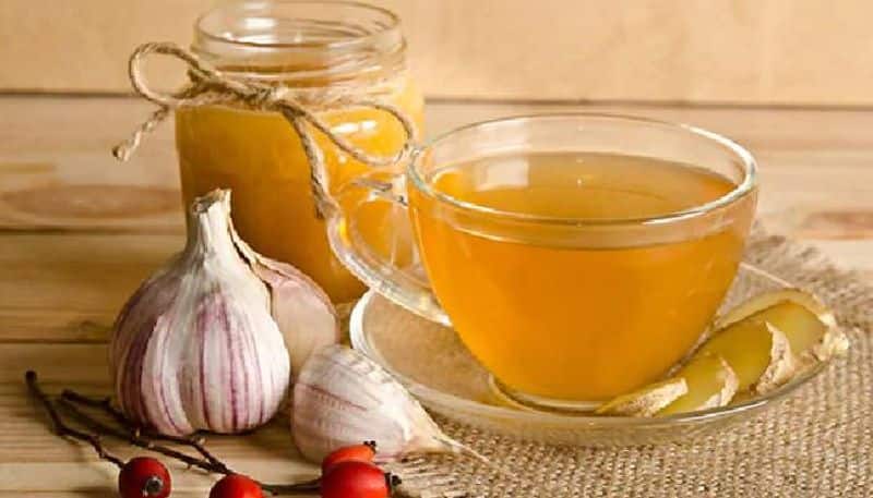 garlic tea for control blood sugar level and boost immune system