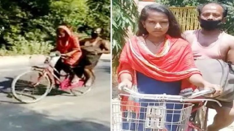 रिक्शा चालक की बेटी के हौसले को दुनिया ने किया सलाम
लॉकडाउन में दरभंगा की ज्योति कुमारी को लॉकडाउन में साइकिल गर्ल से जाना जाने लगा है। बताते हैं कि वो उनके पिता मोहन पासवान गुरुग्राम में ई-रिक्शा चलाते थे। ई रिक्शा उनका खुद का नहीं बल्कि किराए पर था और वहां झोपड़ी में रहते थे। लॉकडाउन से कुछ महीने पहले उनका एक्सिडेंट हो गया था। जिससे उनकी तबीयत खराब रहने लगी थी। इसी दौरान कोरोना वायरस के कारण लॉकडाउन कर दिया गया था। इससे उनका काम ठप हो गया था और खाने के लाले पड़ने लगे थे। जिसके बाद ज्योति ने उन्हें साइकिल पर बैठाकर दरभंगा तक आई।