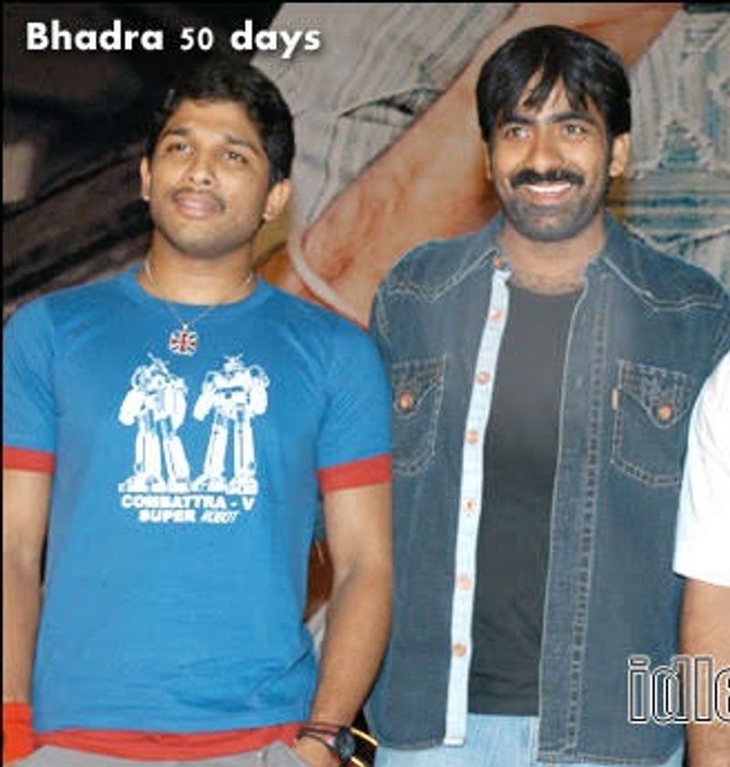 బన్నీతో రవితేజ అరుదైన ఫోటో.