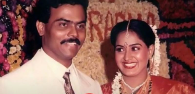 సీనియర్ నటి రాధా.. రాజశేఖరన్ నాయర్ని 1991లో వివాహం చేసుకోగా, అరుదైన ఫోటో.
