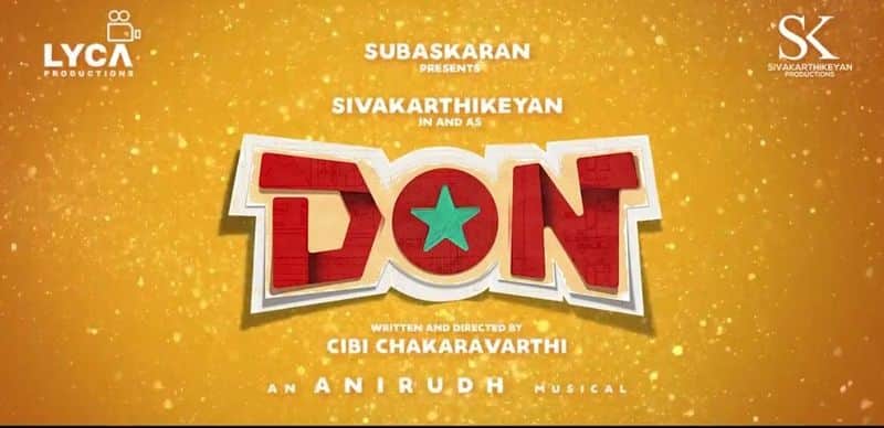 sivakarthikeyan starring don movie first look released